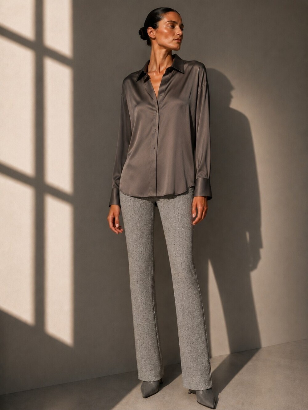 ❤️ LAFAYETTE 148 BARROW HERRINGBONE WOOL BLEND SLIM STRAIGHT PANTS / TROUSERS, 0